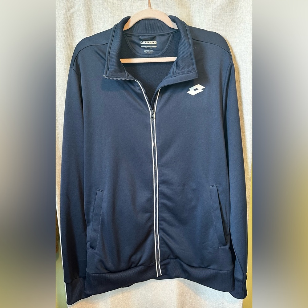 LOTTO Mens Navy Blue Zip-Up Track Jacket